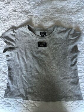 Lulu Mac Gray Baby Doll crop top